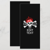 Jouw tekst Houd kalm rode kroonbeenderen Huid (Voorkant / Achterkant)