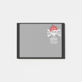 jouw tekst Houd kalm rode kroonbeenderen Post-it® Notes (Voorkant)