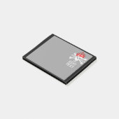 jouw tekst Houd kalm rode kroonbeenderen Post-it® Notes (Schuin)