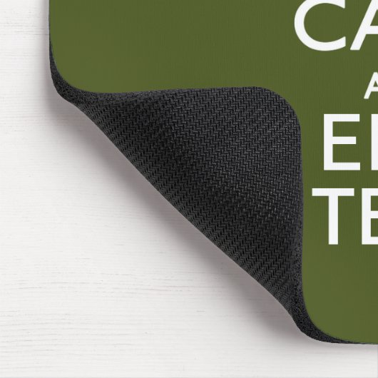 jouw tekst houdt kalm en op het levende groene dec muismat (Hoek)