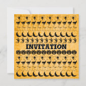 Jouw tekst: Iconisch patroon zwart/Oranje Kaart (Achterkant)