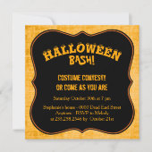 Jouw tekst: Iconisch patroon zwart/Oranje Kaart (Voorkant)