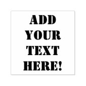 Jouw tekst in Stencil Zelfinktende Stempel (Design)