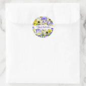  Jouw tekst-inkepverdikkingskraker Ronde Sticker (Tas)