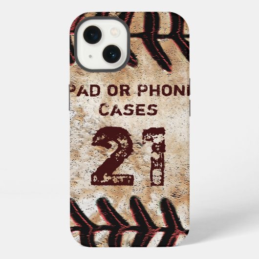 JOUW TEKST Jersey NUMBER  Baseball iPad Case iPhone Hoesje (Achterkant)