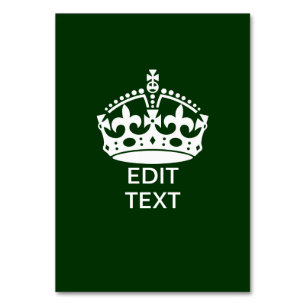 Jouw tekst KEEP KROWN op Groen aanpast het! Kaart