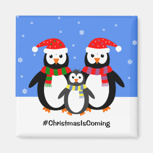 Jouw tekst kerst bij Penguin Magneet