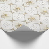 Jouw tekst - Kerstangel van Grace Pattern Cadeaupapier (Hoek)