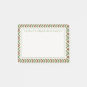 Jouw tekst | Khaki Chevron Post-it® Notes (Voorkant)
