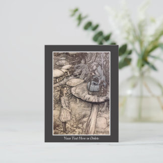 Jouw tekst/Kleur Alice met Caterstyle Rackham Art Briefkaart
