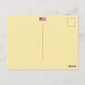 Jouw tekst/kleur Amerikaanse grondwet Wij het volk Briefkaart (Achterkant)