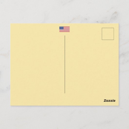 Jouw tekst/kleur Amerikaanse grondwet Wij het volk Briefkaart (Achterkant)