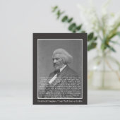 Jouw tekst/kleur Frederick Douglass Black History Briefkaart (Staand voorkant)