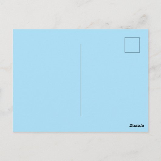 Jouw tekst/kleur Kute Blue Gnome Holiday Snowflake Briefkaart (Achterkant)