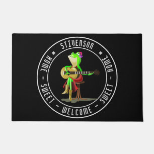 Jouw tekst kleuren - Kikker die gitaar speelt - We Deurmat