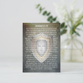 Jouw tekst/kleurenartiest van God schild eshesians Briefkaart (Staand voorkant)