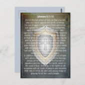 Jouw tekst/kleurenartiest van God schild eshesians Briefkaart (Voorkant / Achterkant)