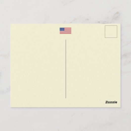 Jouw tekst/Kleurengrondwet van de Verenigde Staten Briefkaart (Achterkant)