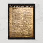 Jouw tekst/Kleurengrondwet van de Verenigde Staten Briefkaart (Voorkant)