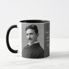 Jouw tekst/kleureninventarisatie Nikola Tesla Foto Mok