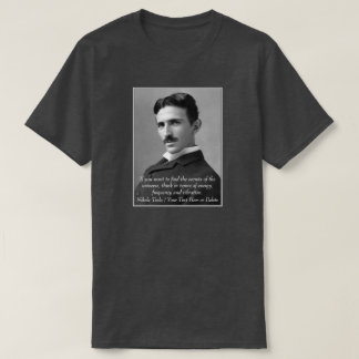 Jouw tekst/kleureninventarisatie Nikola Tesla Foto T-shirt