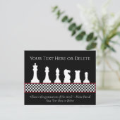 Jouw tekst/kleurenschaakbord Kaas Kaart Zwart Cita (Staand voorkant)