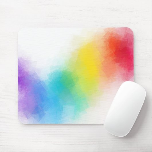 Jouw tekst kleurrijke Abstracte kunst Sjabloon toe Muismat (Met muis)