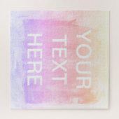 Jouw tekst & Kleurrijke Vervagende Ombre Gradiënt Legpuzzel (Horizontaal)