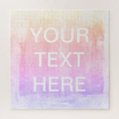 Jouw tekst & Kleurrijke Vervagende Ombre Gradiënt Legpuzzel (Verticaal)