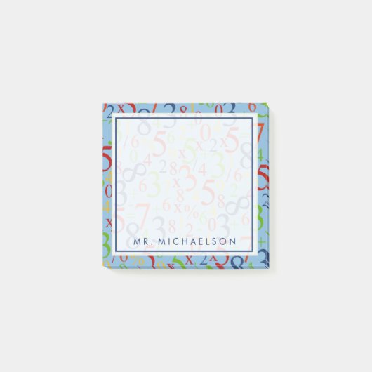 Jouw tekst | Kleurrijke Wiskunde Post-it® Notes (Voorkant)