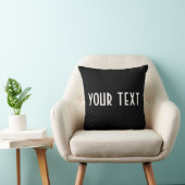 jouw tekst kussen (Stoel)