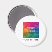 Jouw tekst Logo Employee Staff Crew Member Naam Magneet (Voorkant / Achterkant)