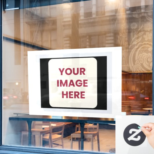 jouw tekst logo raamsticker (Cafe Raam)