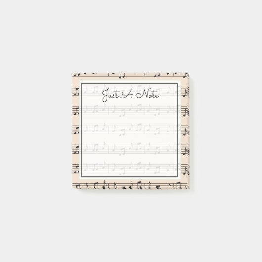 Jouw tekst | Muzieknoten Post-it® Notes (Voorkant)