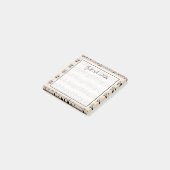 Jouw tekst | Muzieknoten Post-it® Notes (Schuin)