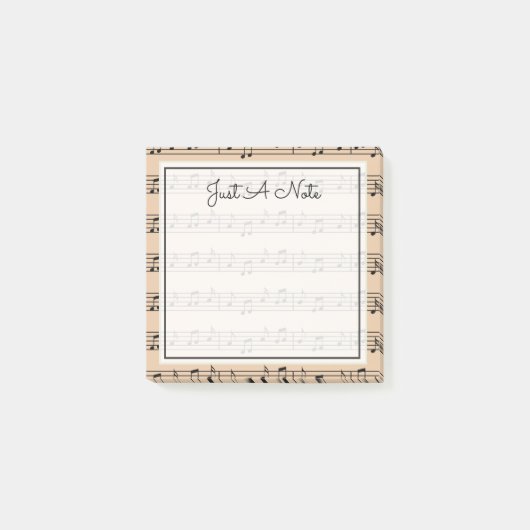 Jouw tekst | Muzieknoten Post-it® Notes (Voorkant)