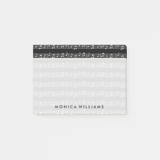 Jouw tekst | Muzieknoten Post-it® Notes (Voorkant)