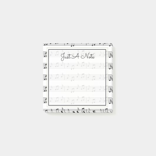 Jouw tekst | Muzieknoten Post-it® Notes (Voorkant)