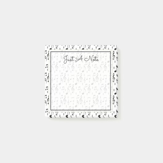 Jouw tekst | Muzieknoten Post-it® Notes (Voorkant)