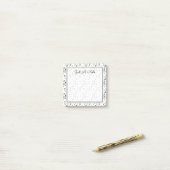 Jouw tekst | Muzieknoten Post-it® Notes (Op bureau)