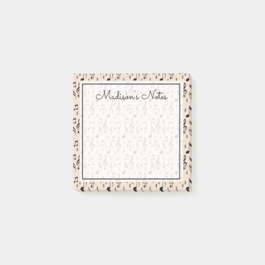 Jouw tekst | Muzieknoten Post-it® Notes (Voorkant)