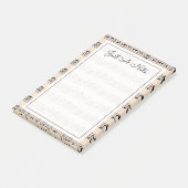 Jouw tekst | Muzieknoten Post-it® Notes (Schuin)
