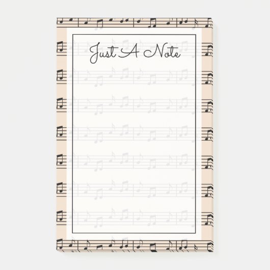 Jouw tekst | Muzieknoten Post-it® Notes (Voorkant)