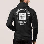 JOUW TEKST OF LOGO HIER HOODIE (Achterkant)