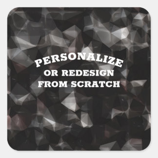 Jouw tekst of ontwerp hier - Creëer een aangepast Vierkante Sticker