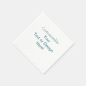  / Jouw tekst of ontwerp hier! Servet (Hoek)