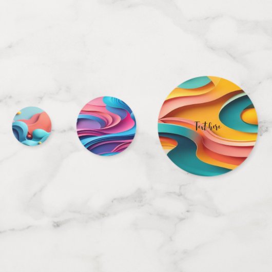 Jouw tekst op confetti (Achterkanten)