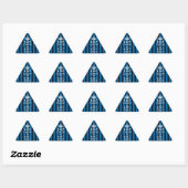 Jouw tekst op 'Keep Calm Blue Stripes'-stijl Sticker (Vel)