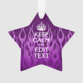 Jouw tekst over het Paarse rustpauze-decor Ornament (voorkant)