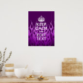 jouw tekst over het Paarse rustpauze-decor Poster (Keuken)